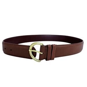 Coach Brown Belt Glove Tanned Leather Solid Brass Hardware 8500 | Size M